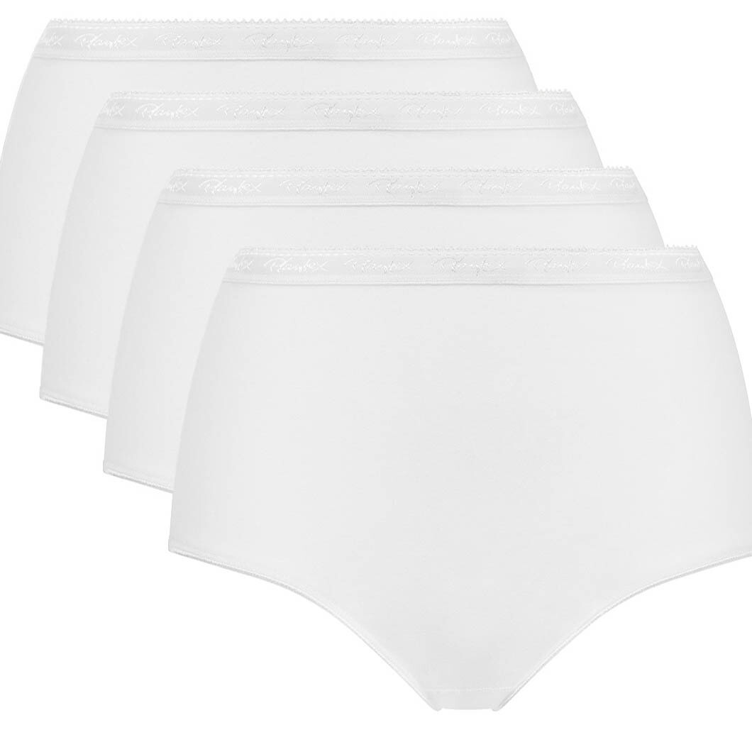 PLAYTEX<br>Conjunto de 4 calcinhas maxi em algodão orgânico