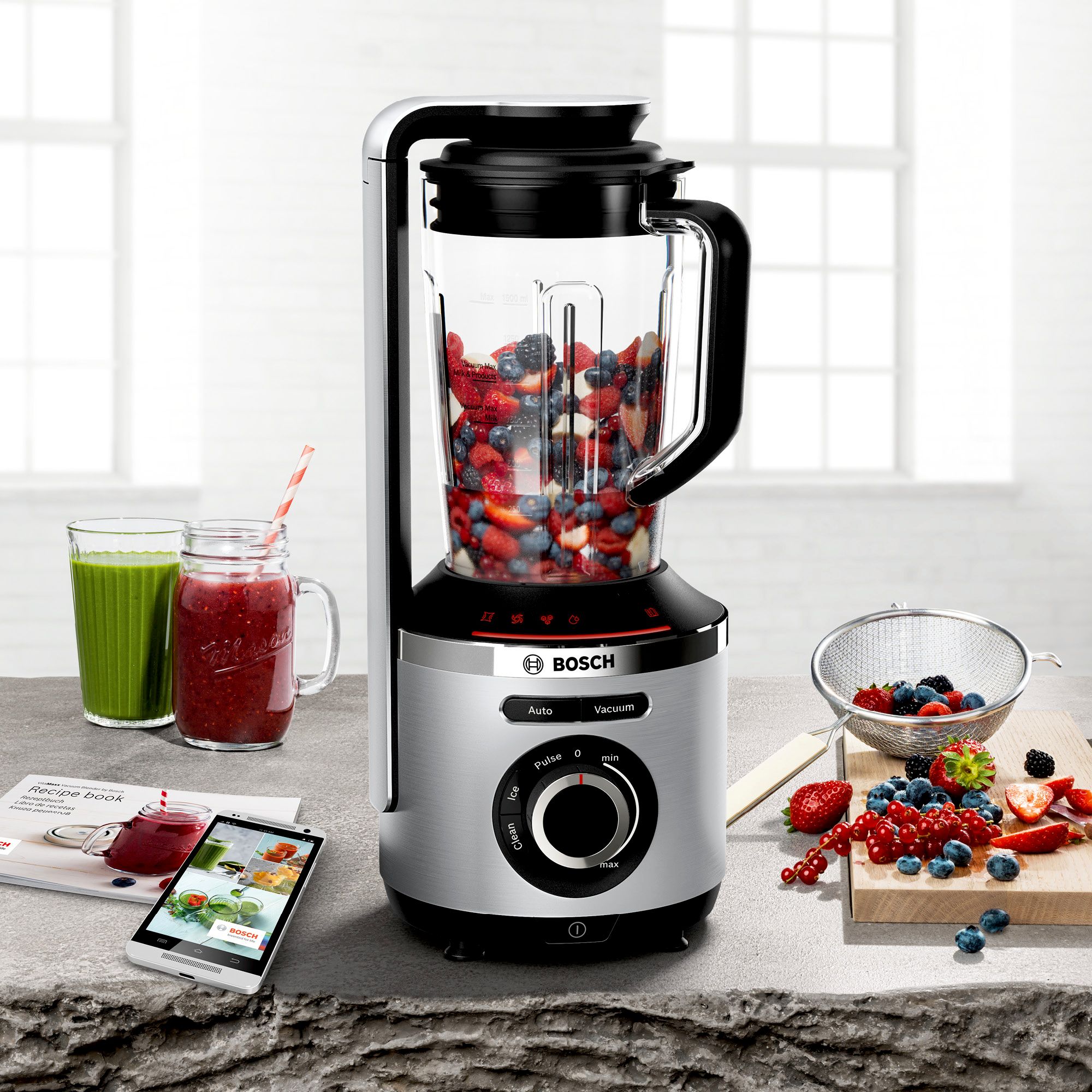Liquidificador a vácuo VitaPower Série 8 | 1000 W em aço inoxidável MMBV622M