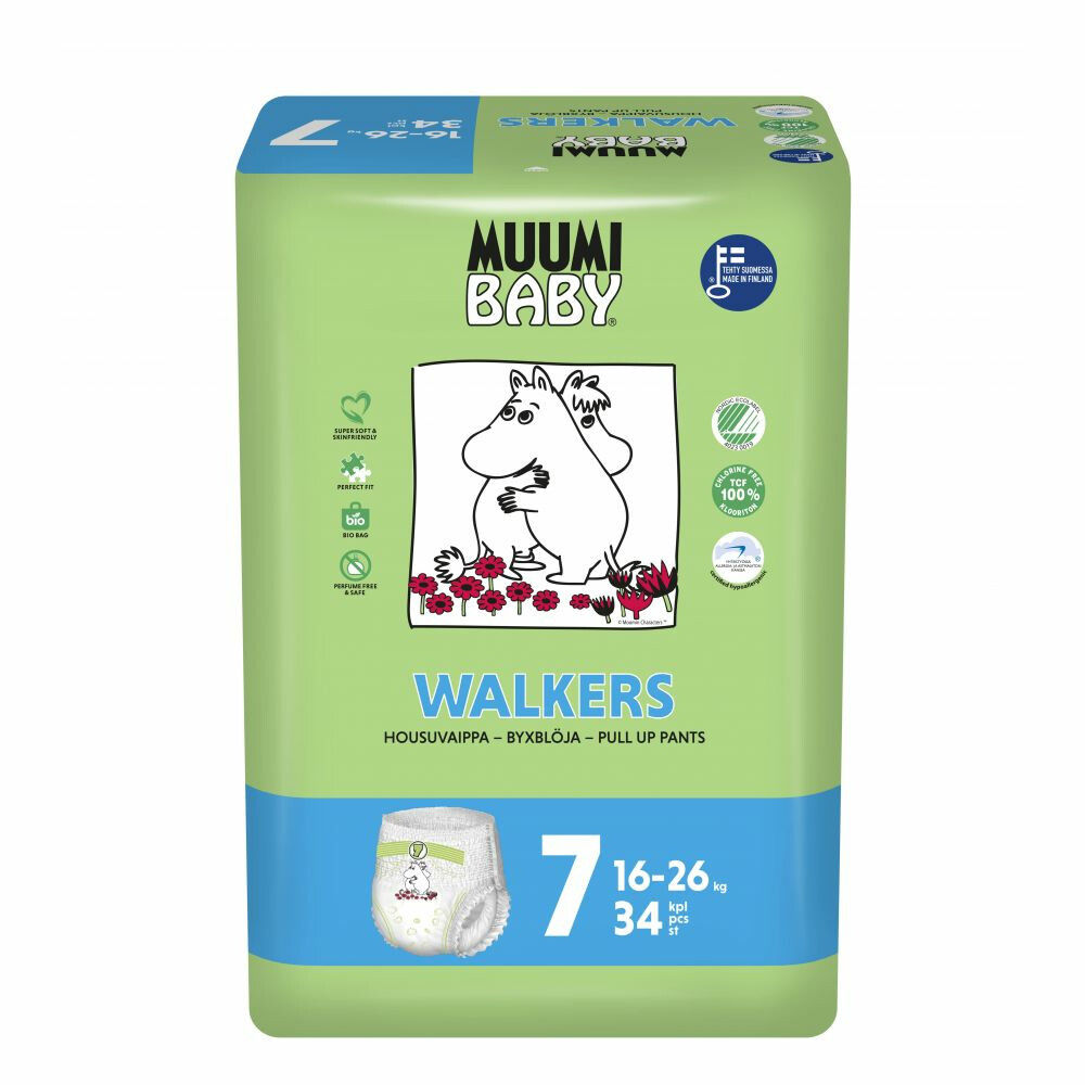 Muumi baby Ecologische Luierbroekjes Maat 7 16-26kg34 stuks