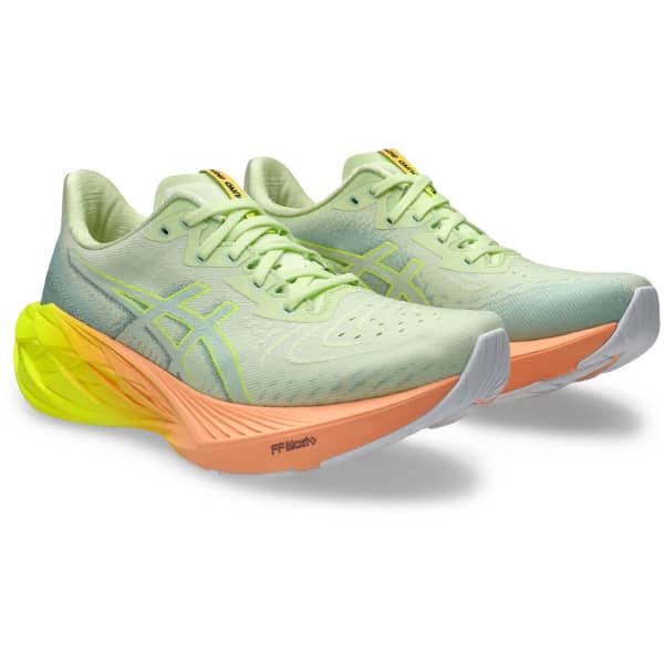 Chaussure running ASICS NOVABLAST 4 PARIS COOL MATCHA/SAFETY YELLOW
