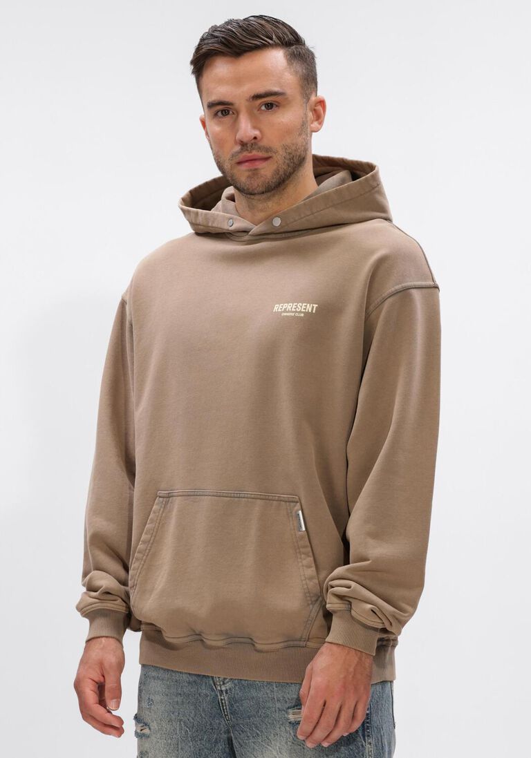 taupe represent sweater represent owners club hoodie