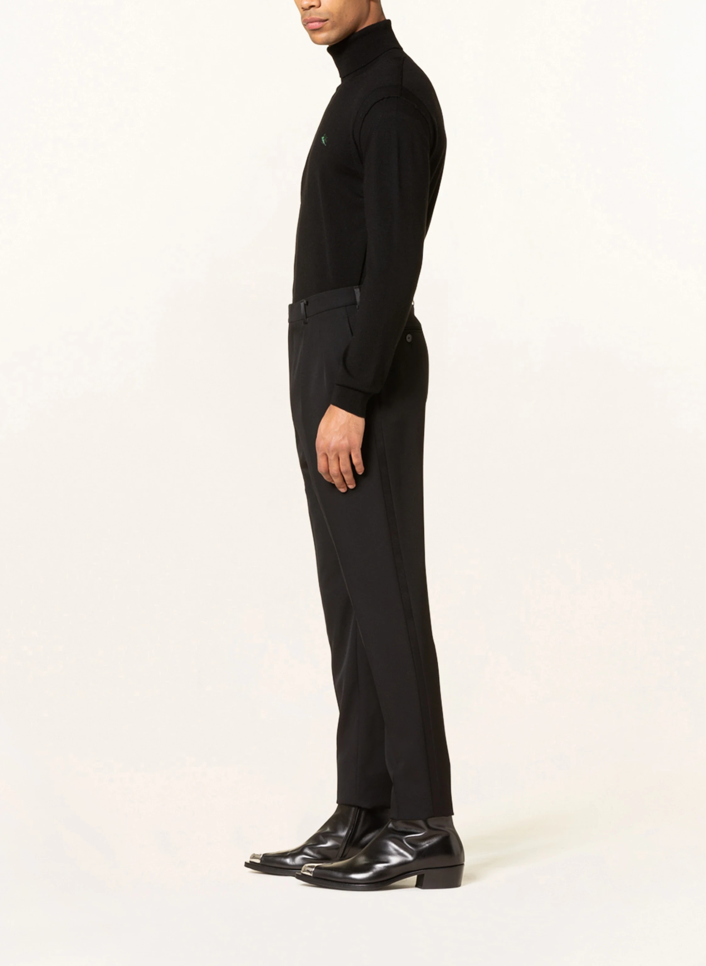 SAINT LAURENT Smoking-Hose Regular Fit mit Galonstreifen
