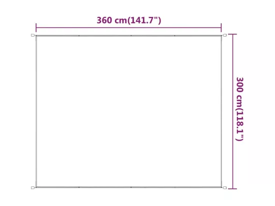 Auvent vertical Vert clair 300x360 cm Tissu oxford