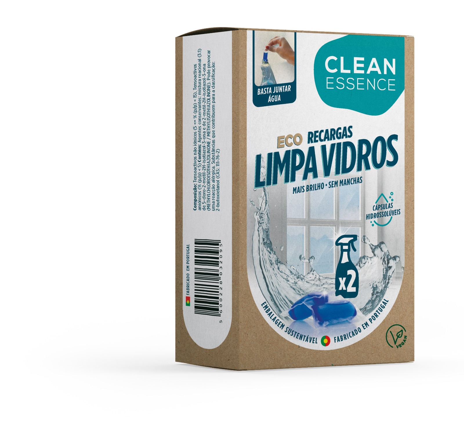 Recargas Eco Limpa Vidros Clean Essence 2 UN