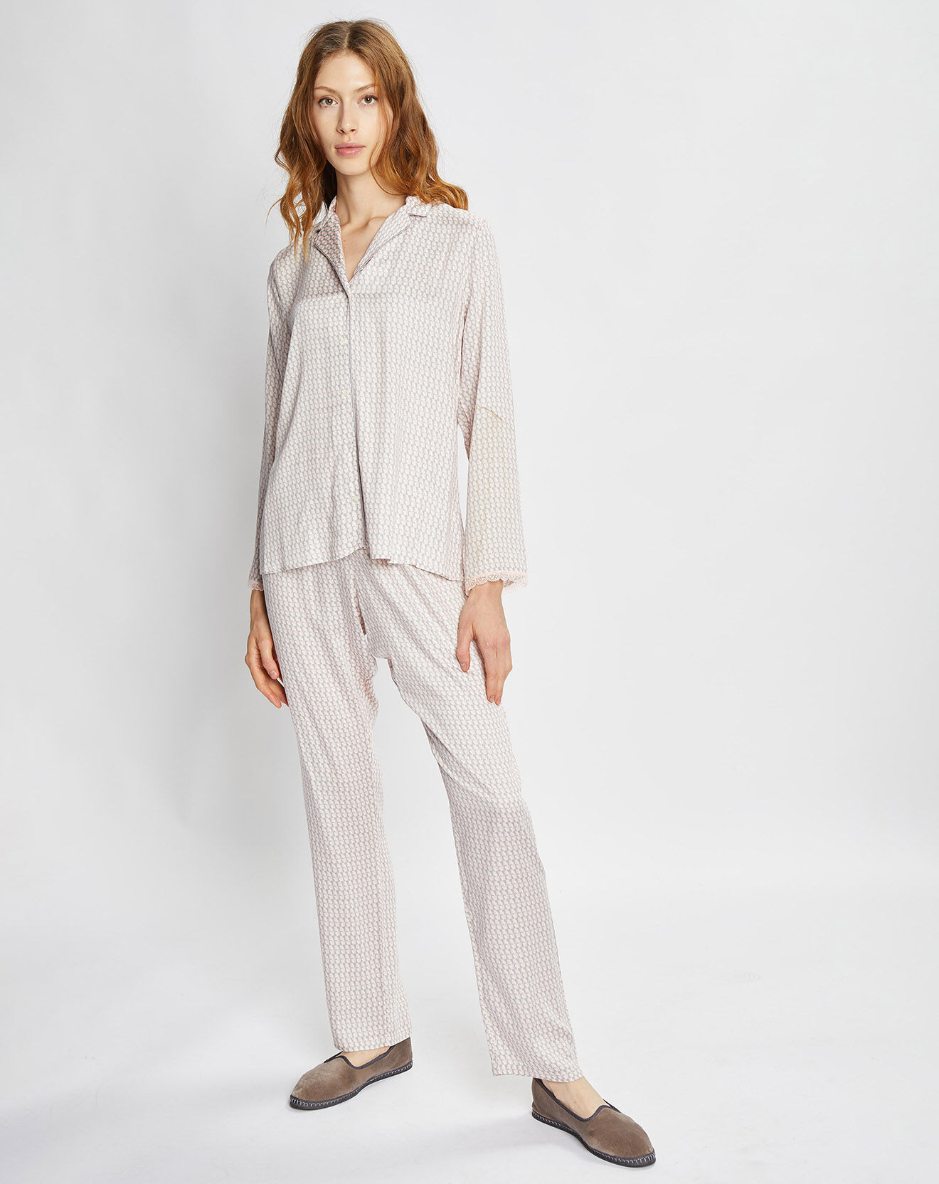 Le Chat Pyjama Angèle gris/rose