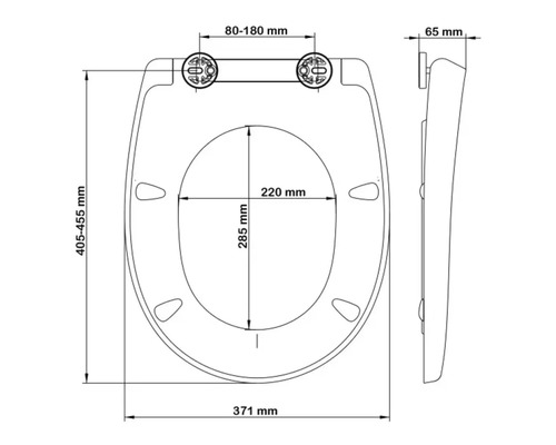 form&style Coronado toiletzitting, wit, soft-close mechanisme, anti-urine en antibacterieel