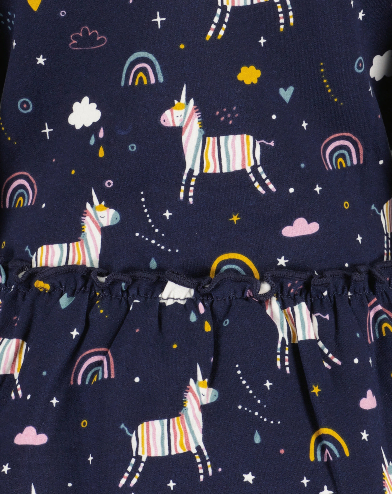 Sweatkleid FUNNY UNICORN in ultramarin