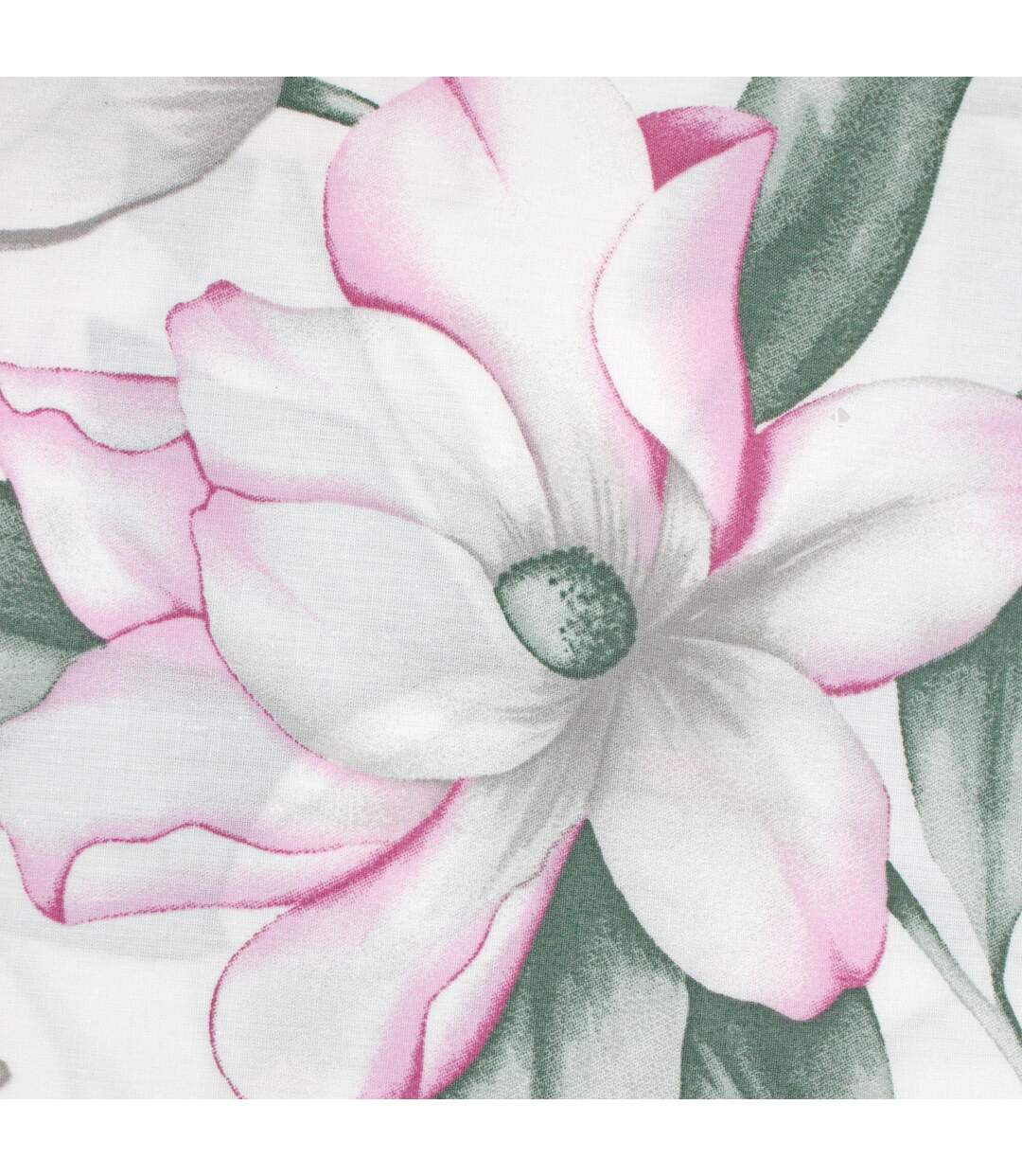Drap plat 280x325 cm percale coton MAGNOLIA vert sauge