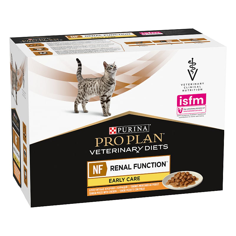 Purina Pro Plan Veterinary Diets Feline NF Early Care Renal Function Kattenvoer | CiG Kip - 10 x 85 gram | 12473.1