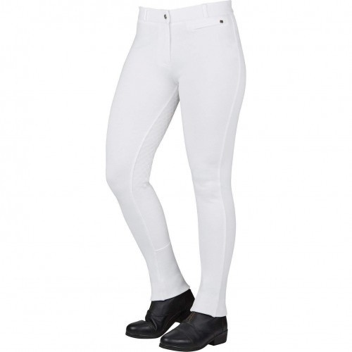 Calças de montaria Supa-fit femininas, brancas