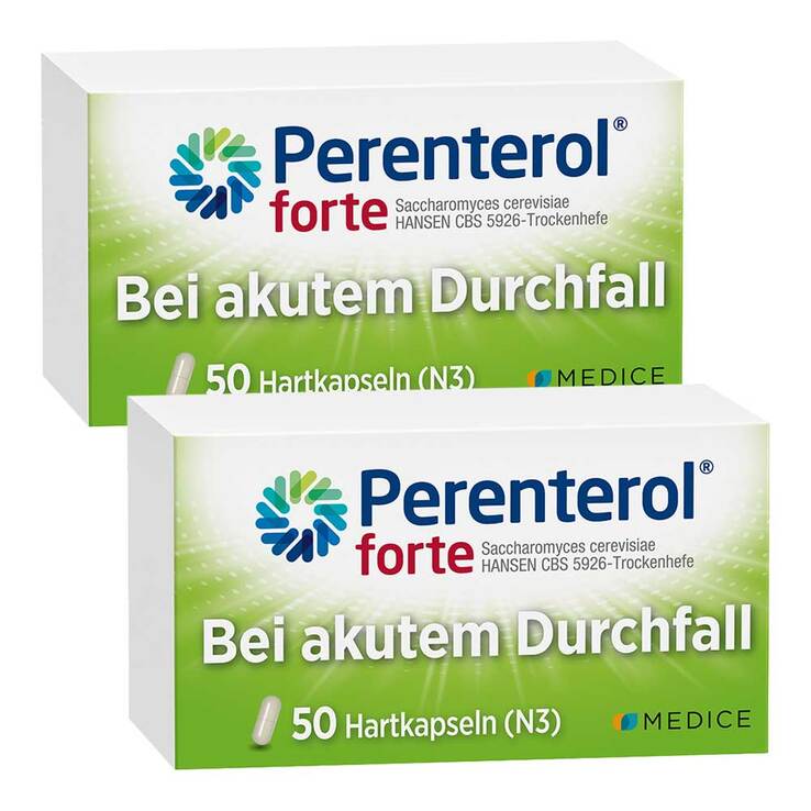 Perenterol forte 250 mg bei akutem Durchfall & zur Vorbeugung, 2x50 St
