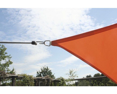 Rechthoekig terracotta zonnescherm met regenbescherming, 250x300 cm