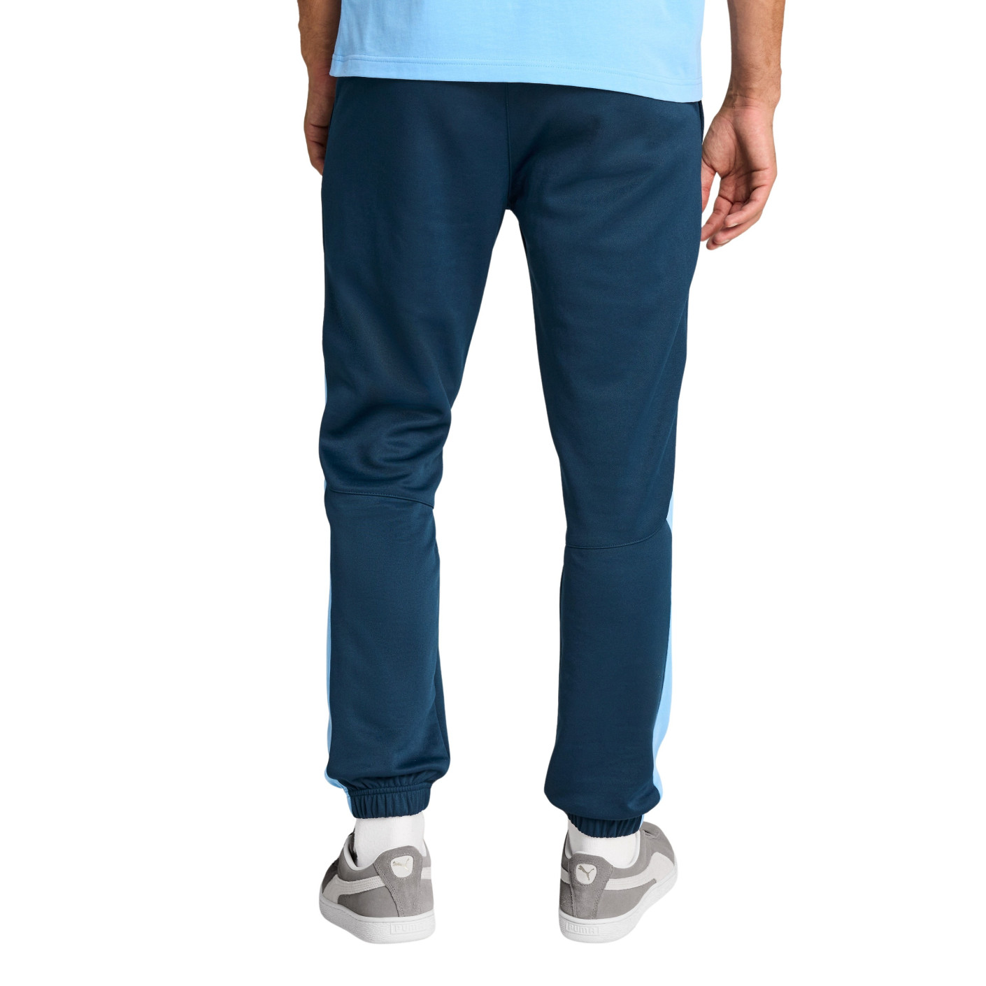 PUMA Manchester City FtblNRGY+ Trainingsbroek 2024-2025 Donkerblauw Lichtblauw