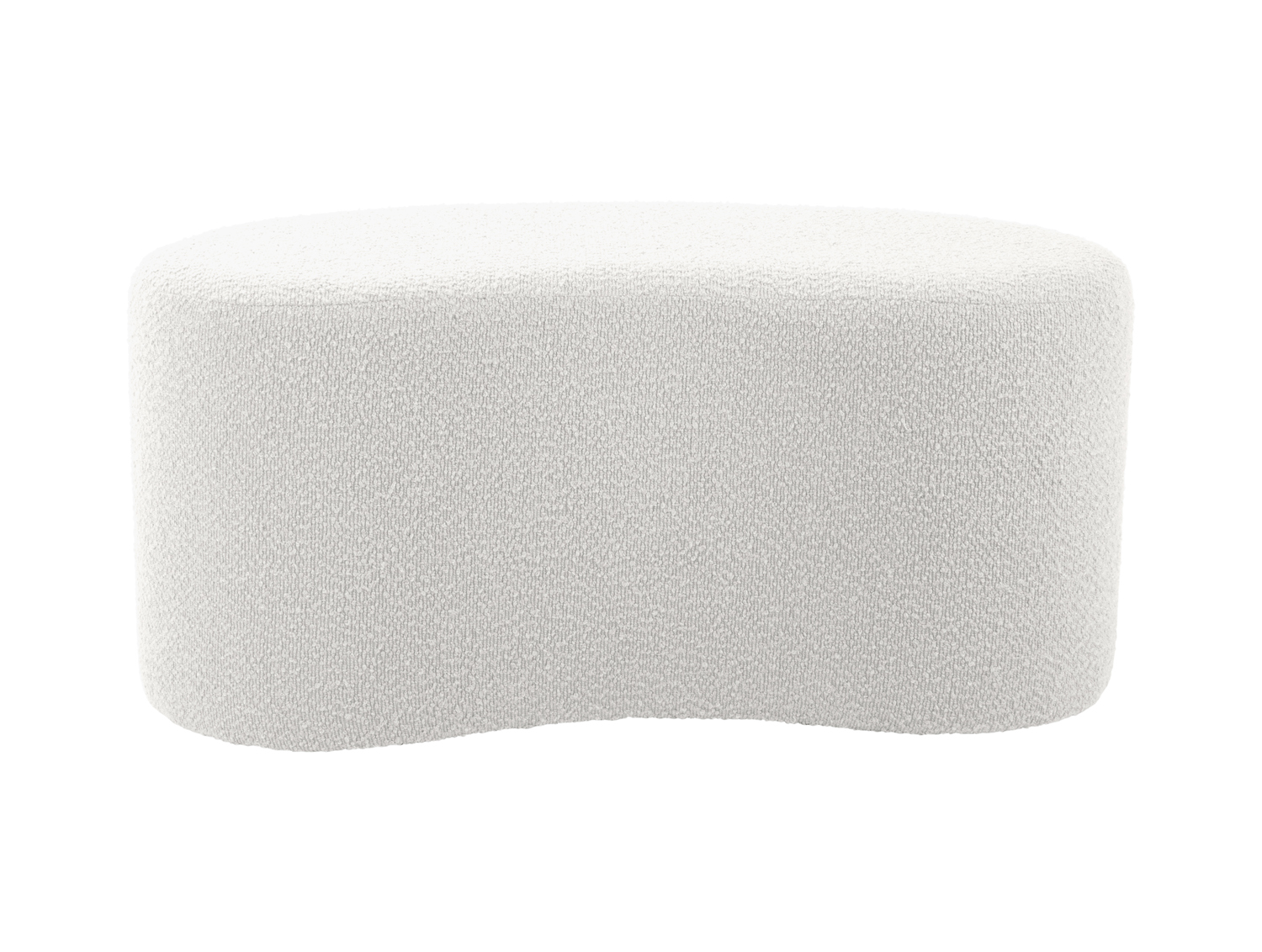 Pouf Ada wave bouclé off white