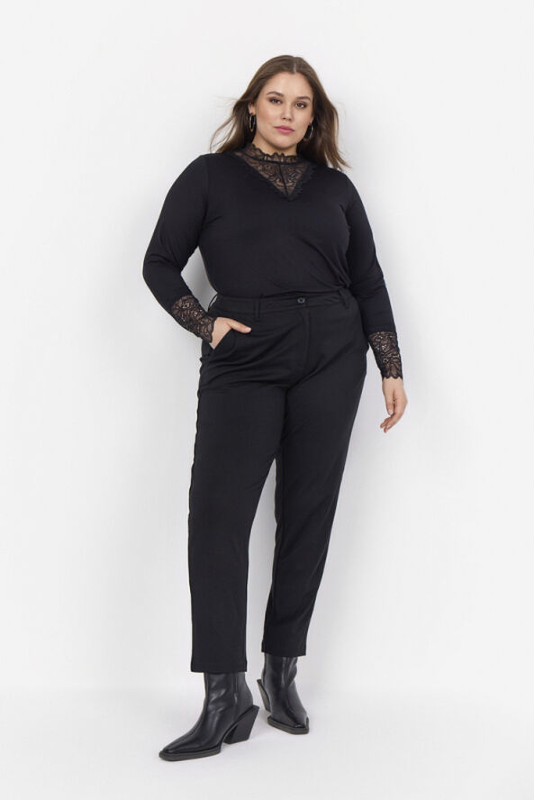 Wasabiconcept Curvy WA-STELLA 8 Bluse Sort 9999 black