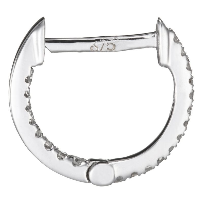 Boucles d'oreilles Or Blanc et Diamant
