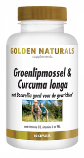 Golden Naturals Groenlipmossel & Curcuma Longa Capsules 60CP