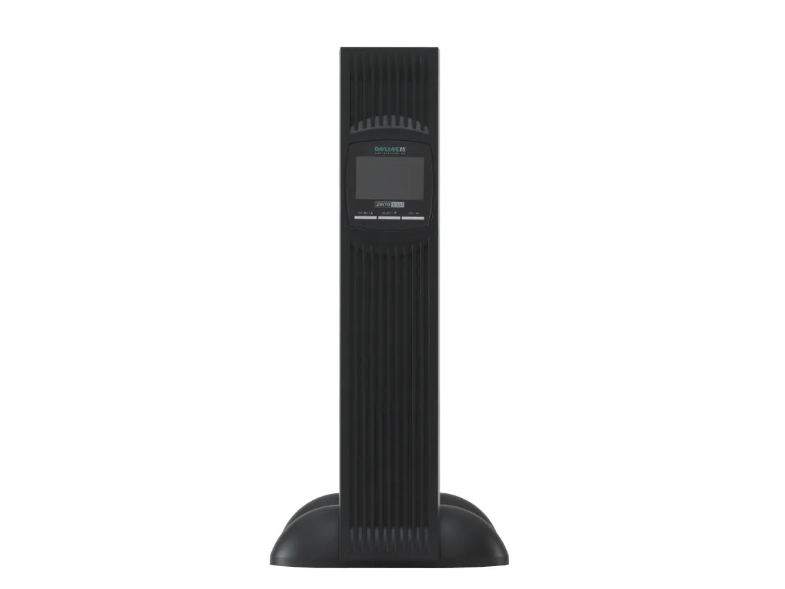 Online USV ZINTO 1000 - UPS (stativ-monterbar / ekstern) - AC 230 V - 900 Watt - 1000 VA - RS-232, USB - output-stikforbindelser: 8 - 2U