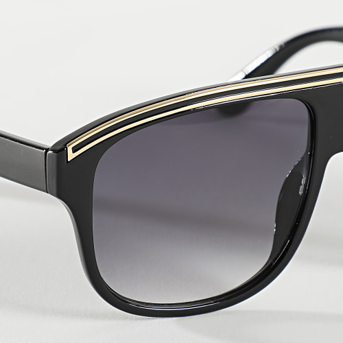 Lunettes De Soleil Doré Noir Dégradé
