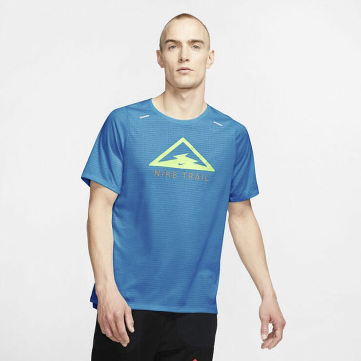 Nike Rise 365 Trail Running T Shirt. Blå