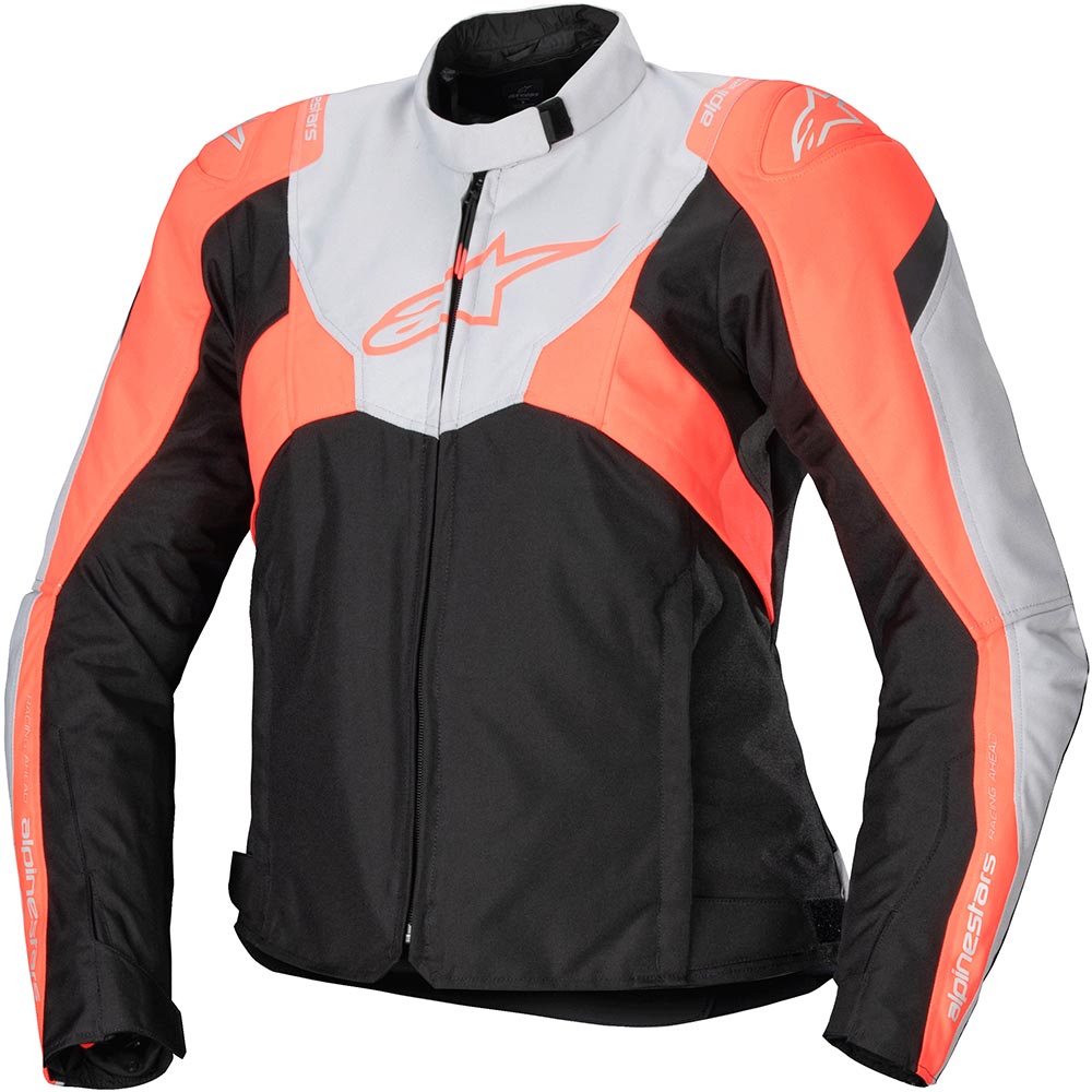 Alpinestars - Blouson femme Stella T-Jaws V4 Waterproof Noir / Gris Clair / Rose