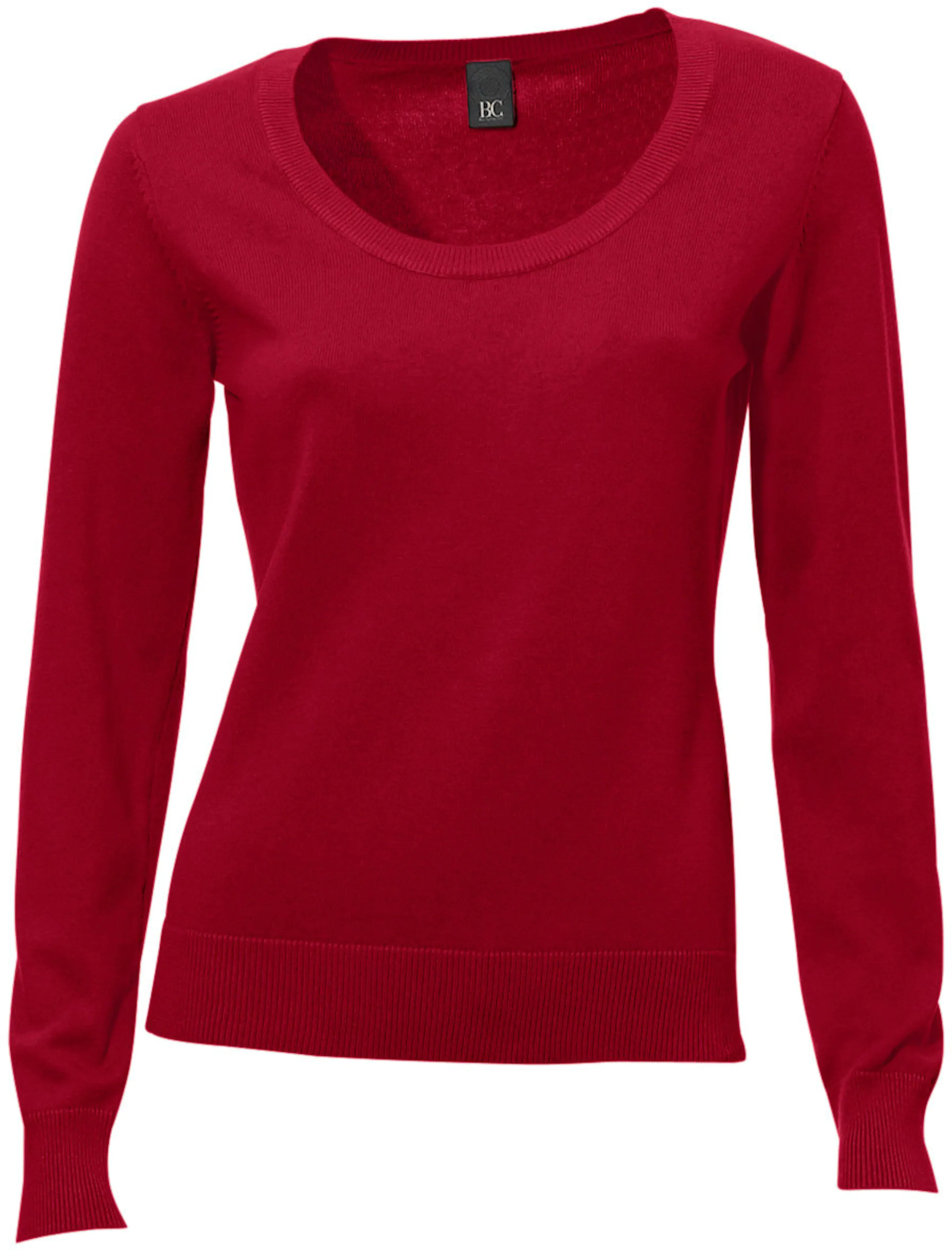 heine Rundhals-Pullover in rot
