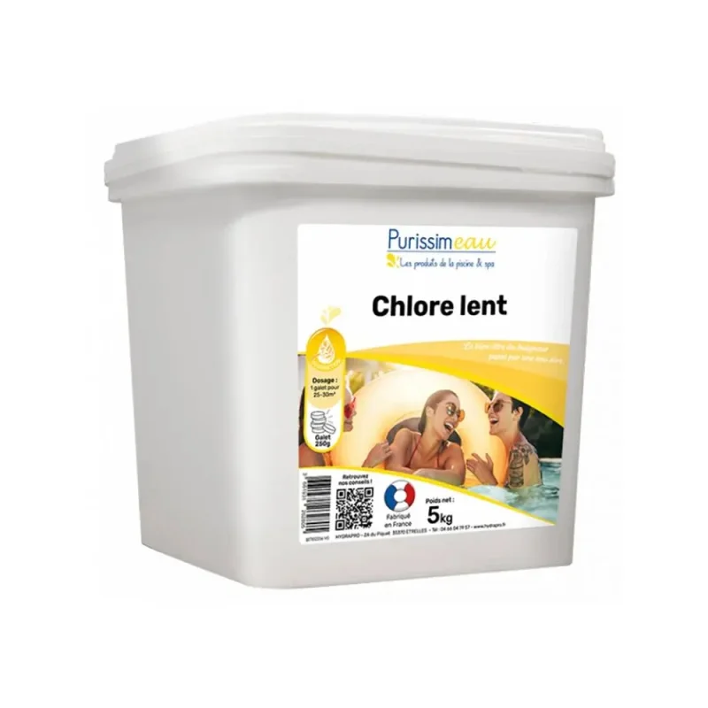 PURISSIMEAU - Chlore lent pour piscine - 5kg
