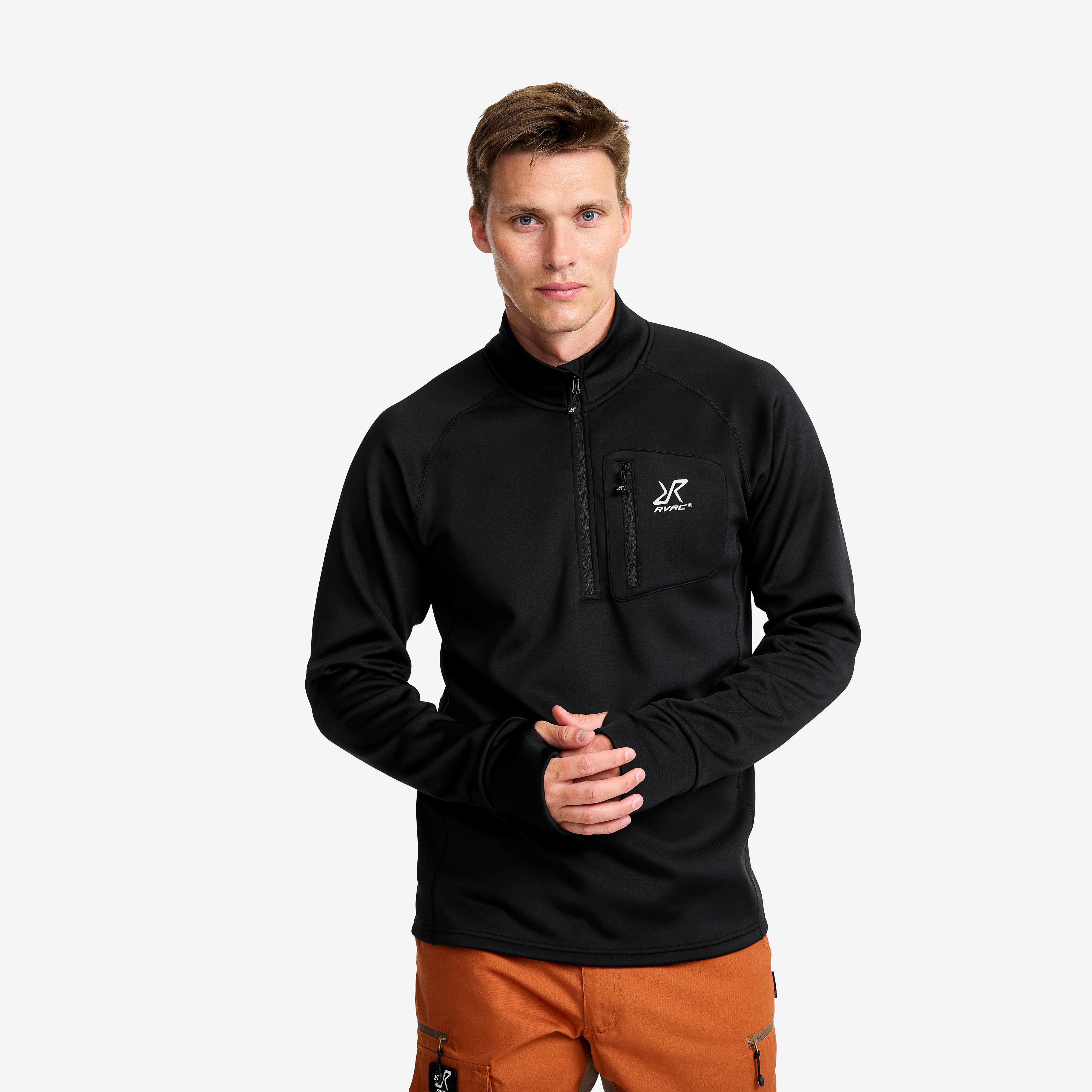 Evolution Half-zip Stretch Fleece Herre Black