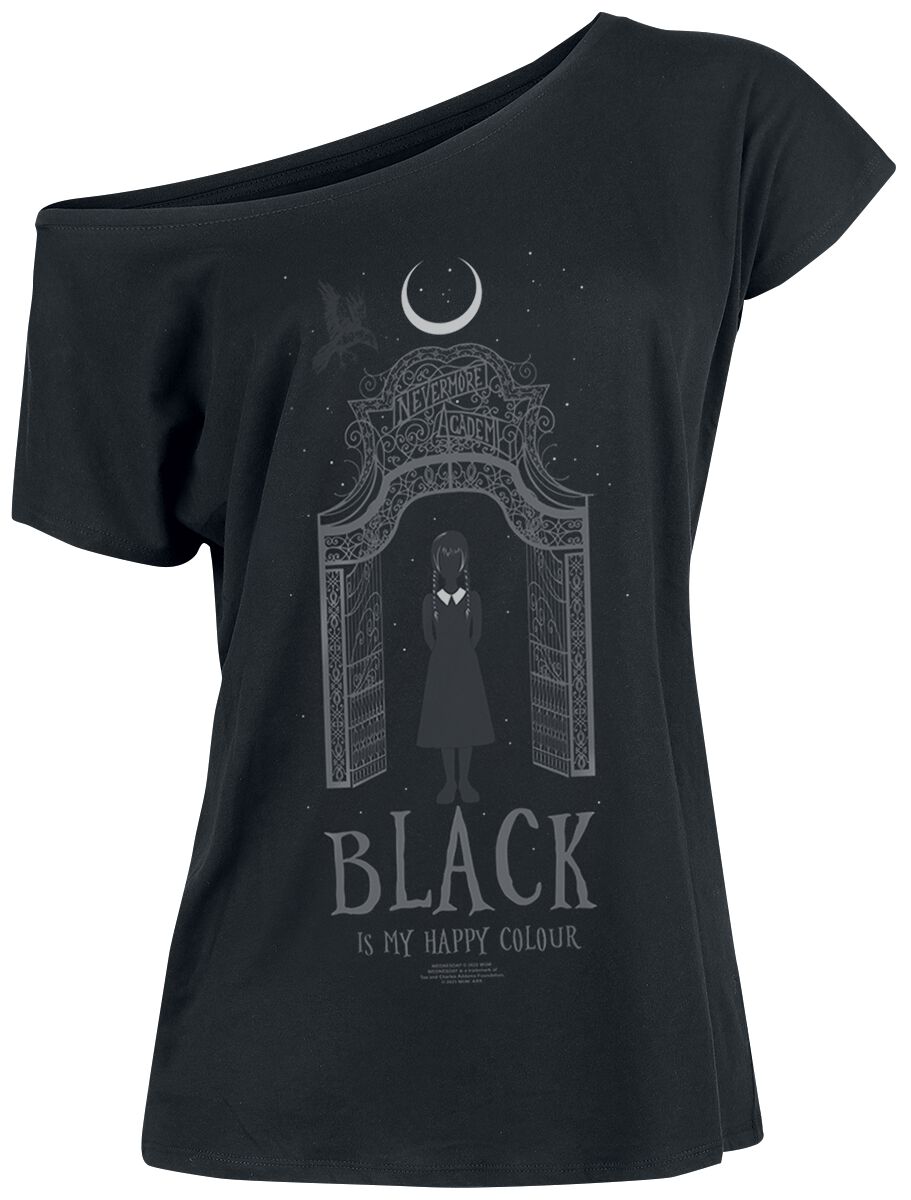 Wednesday - Black is my happy colour | Wednesday T-Shirt Manches courtes