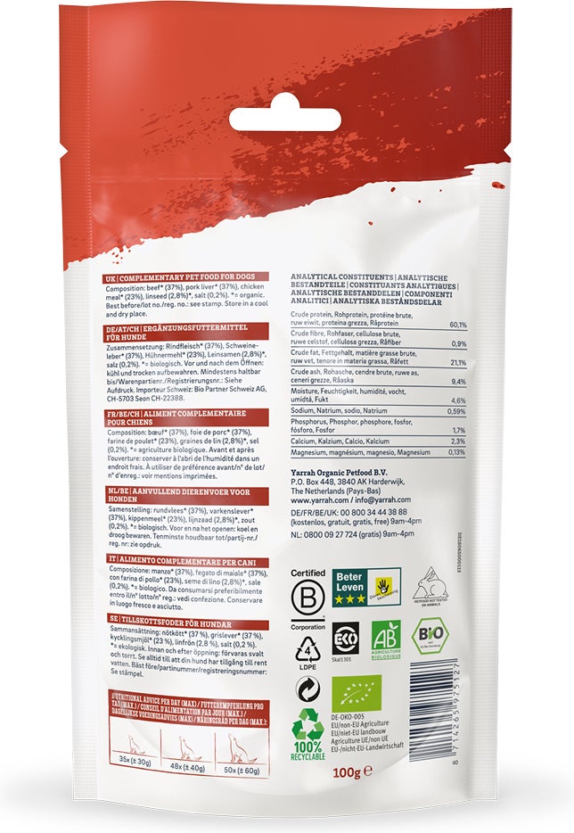 Yarrah biologische hondensnoepjes Mini Snack 100 g