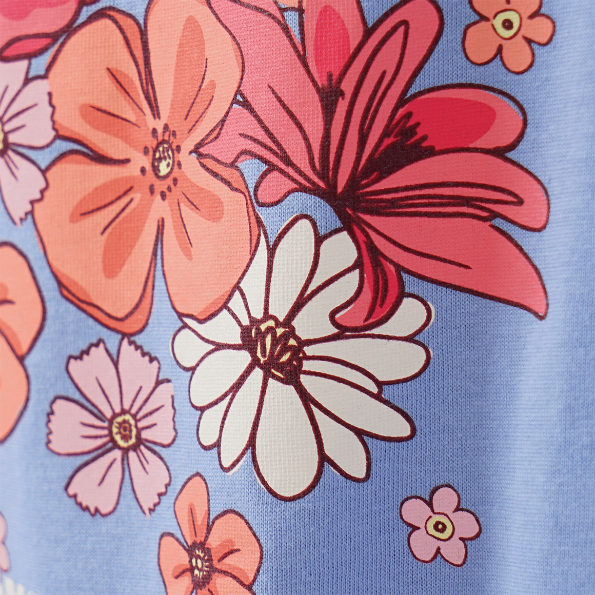 Topolino Mädchen T-Shirt mit Blumen-Print hellblau