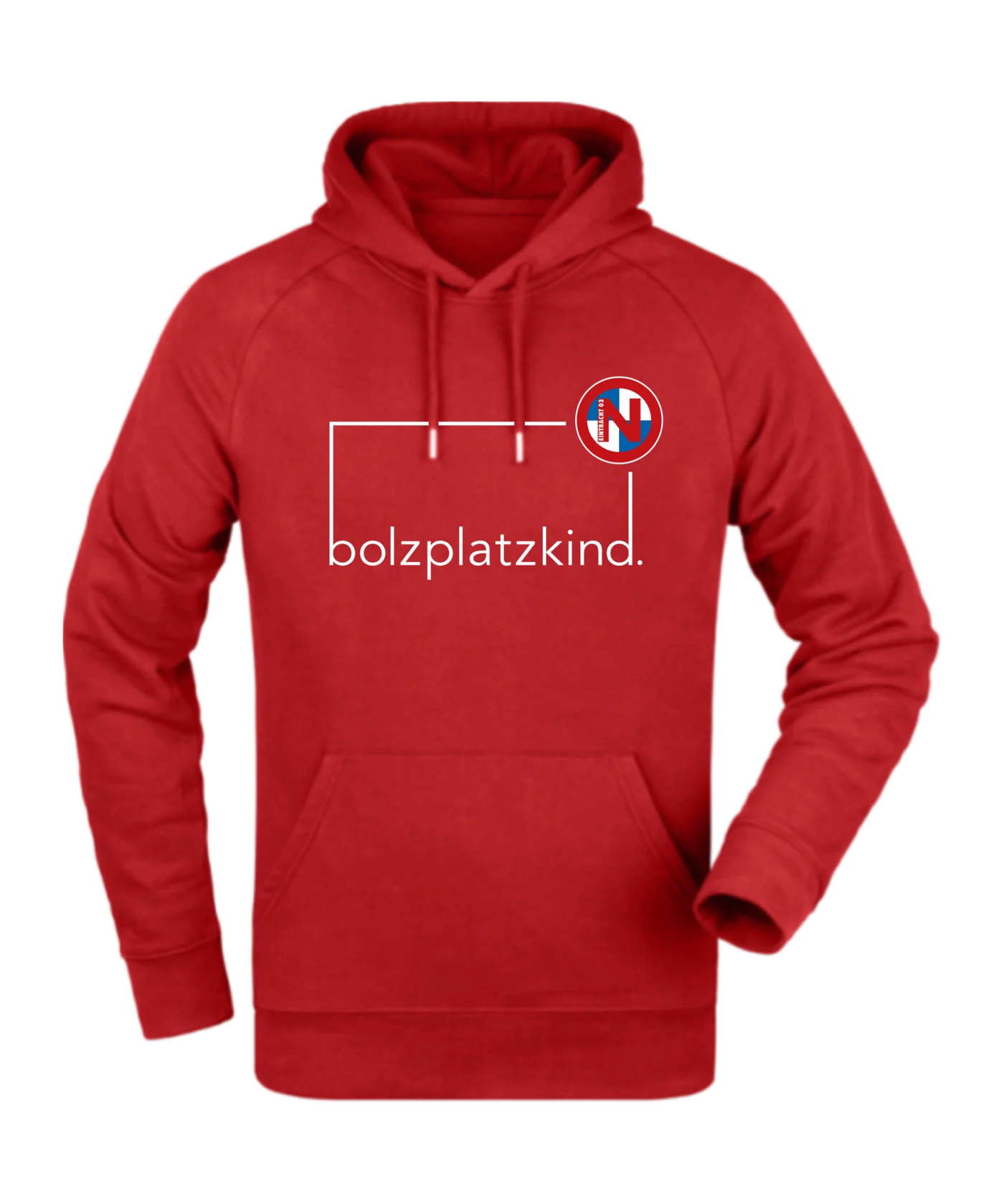 Bolzplatzkind x FC Eintracht Norderstedt Hoody Rot Weiss