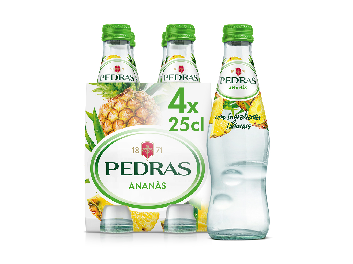 BEBIDA C/ GÁS PEDRAS ANANÁS TP 4X0.25L