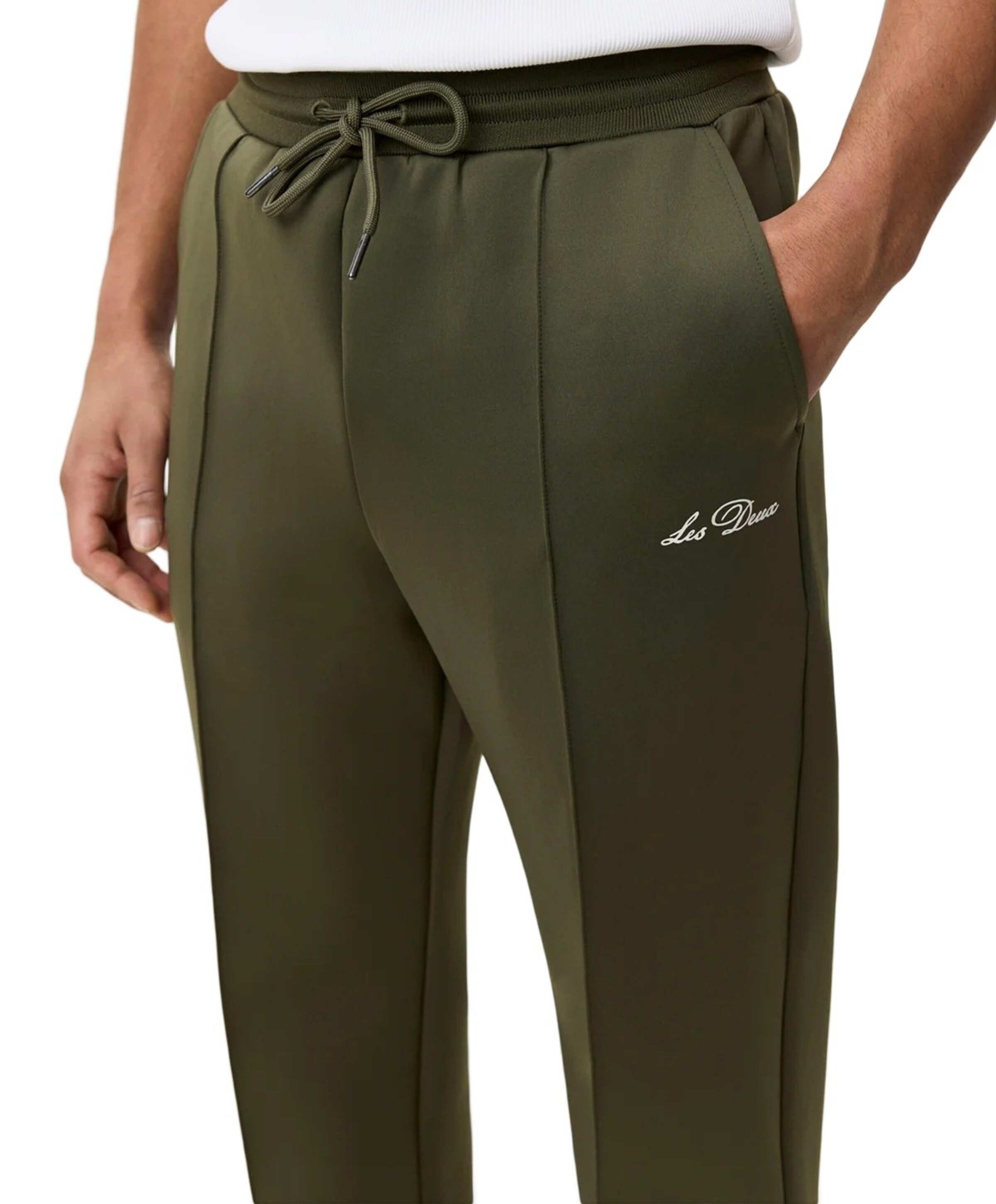 Les Deux Bailier track pants heren broek groen