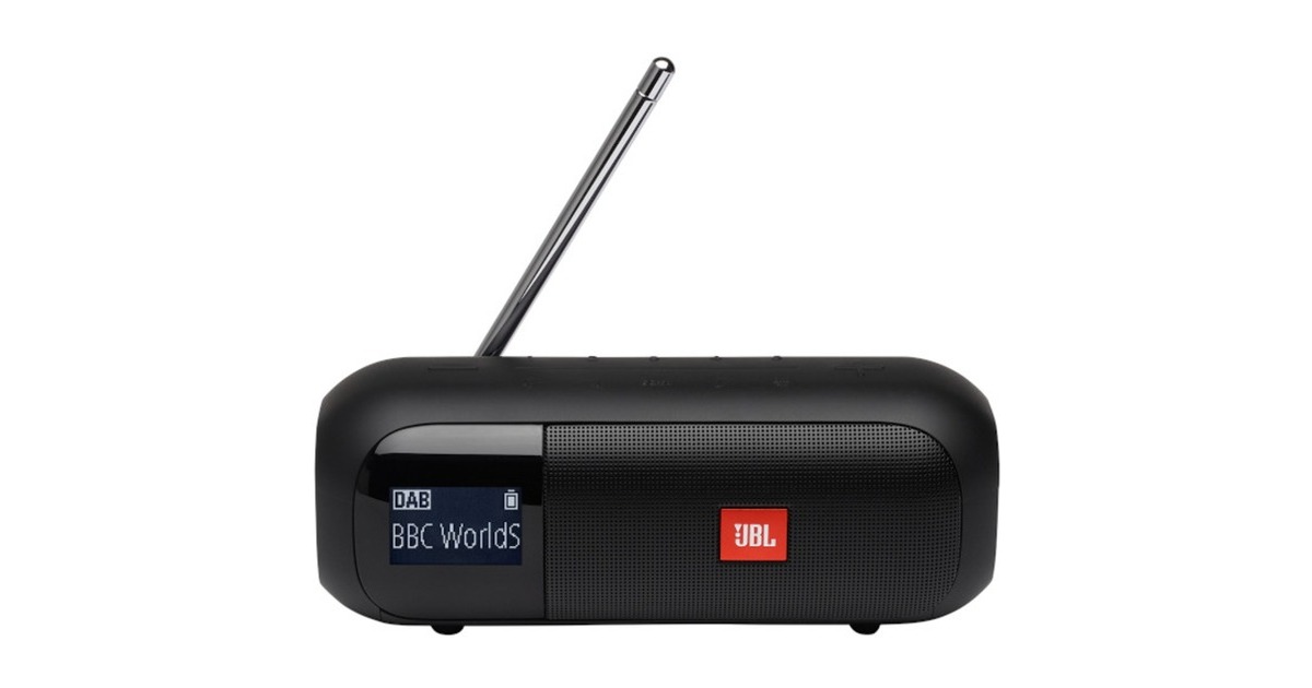 JBLTuner 2 radio  (Zwart, Bluetooth 4.2, FM, DAB+, IPX7-waterproof)