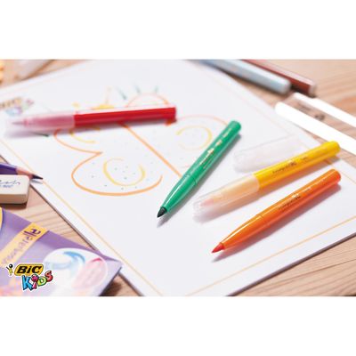 BIC Kids Visaquarelle - 10 Feutres - pointe pinceau