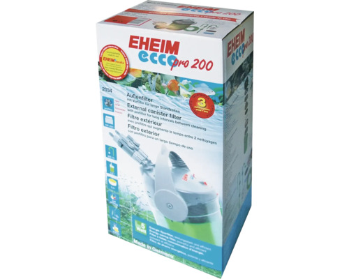 EHEIM 2034 Ecco Pro 200 buitenfilter voor aquariums, 5 W, 600 l/u, voor aquaria van 100 - 200 l