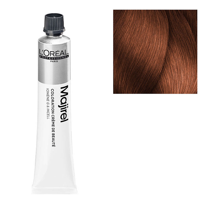 Coloration permanente Majirel 7.35 blond doré acajou