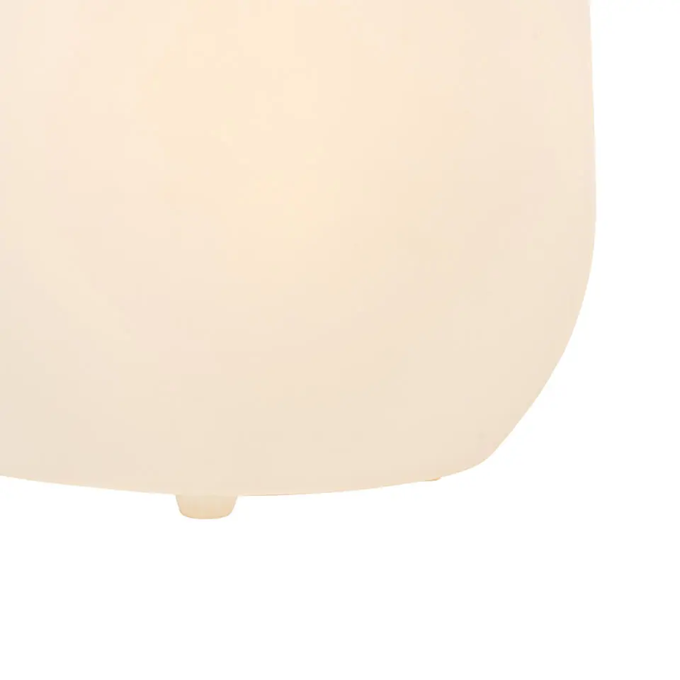 Qazqa staande buitenlampen flowerpot wit e27