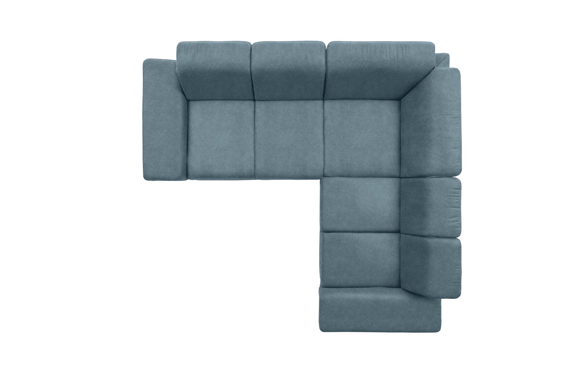 polsterpower Boxspringsofa - Belle ice - Basismodell - rechts