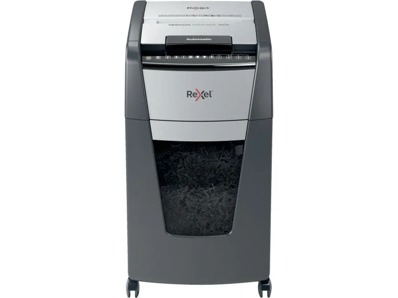 Makulator Rexel Optimum AutoFeed  300X krydsmakulering 4x25 mm (P-4)