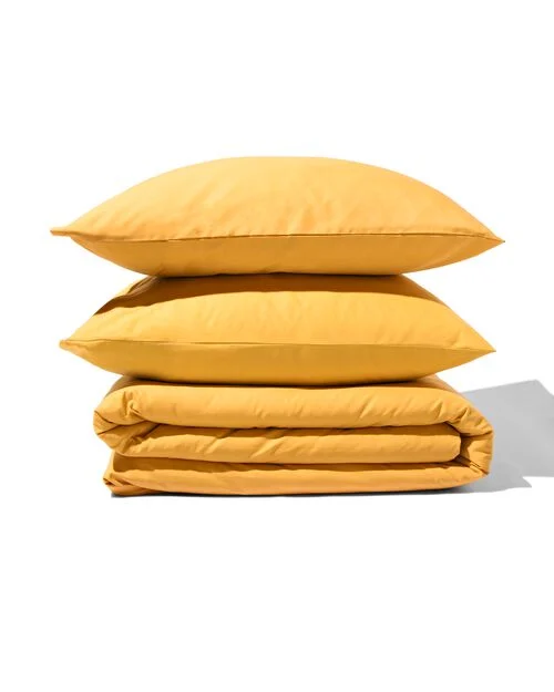 housse de couette coton doux 200 x 200/220 or