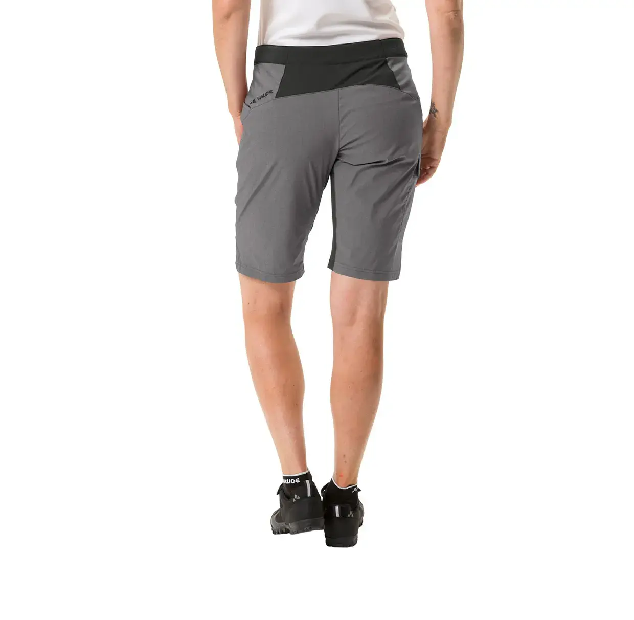 VAUDE Tremalzo II MTB Fietsbroek Kort Grijs/Zwart Dames