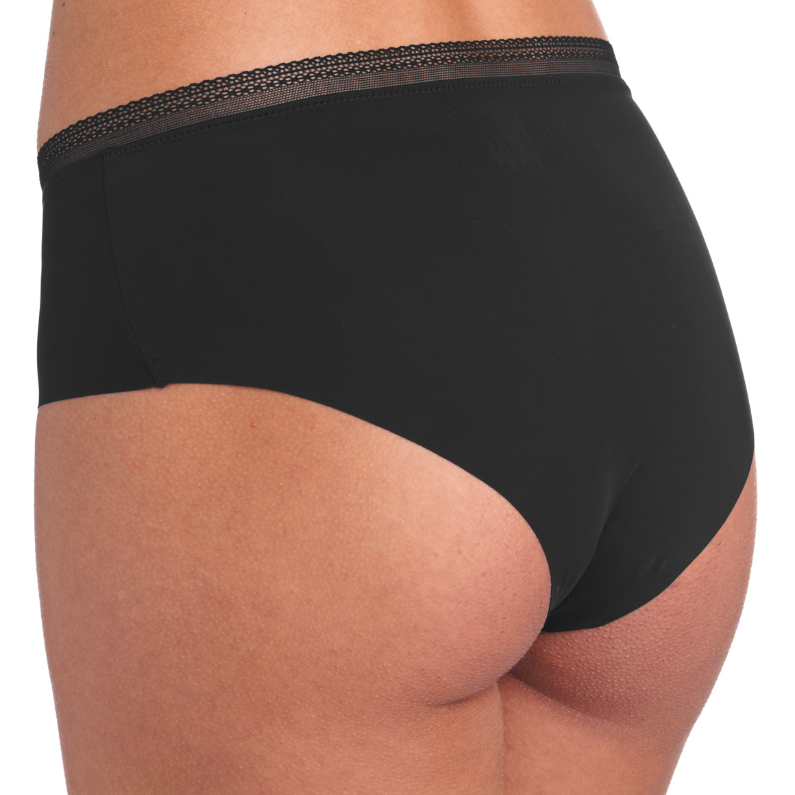 Gina Benotti 2 Damen Seamless-Pantys mit Spitze schwarz