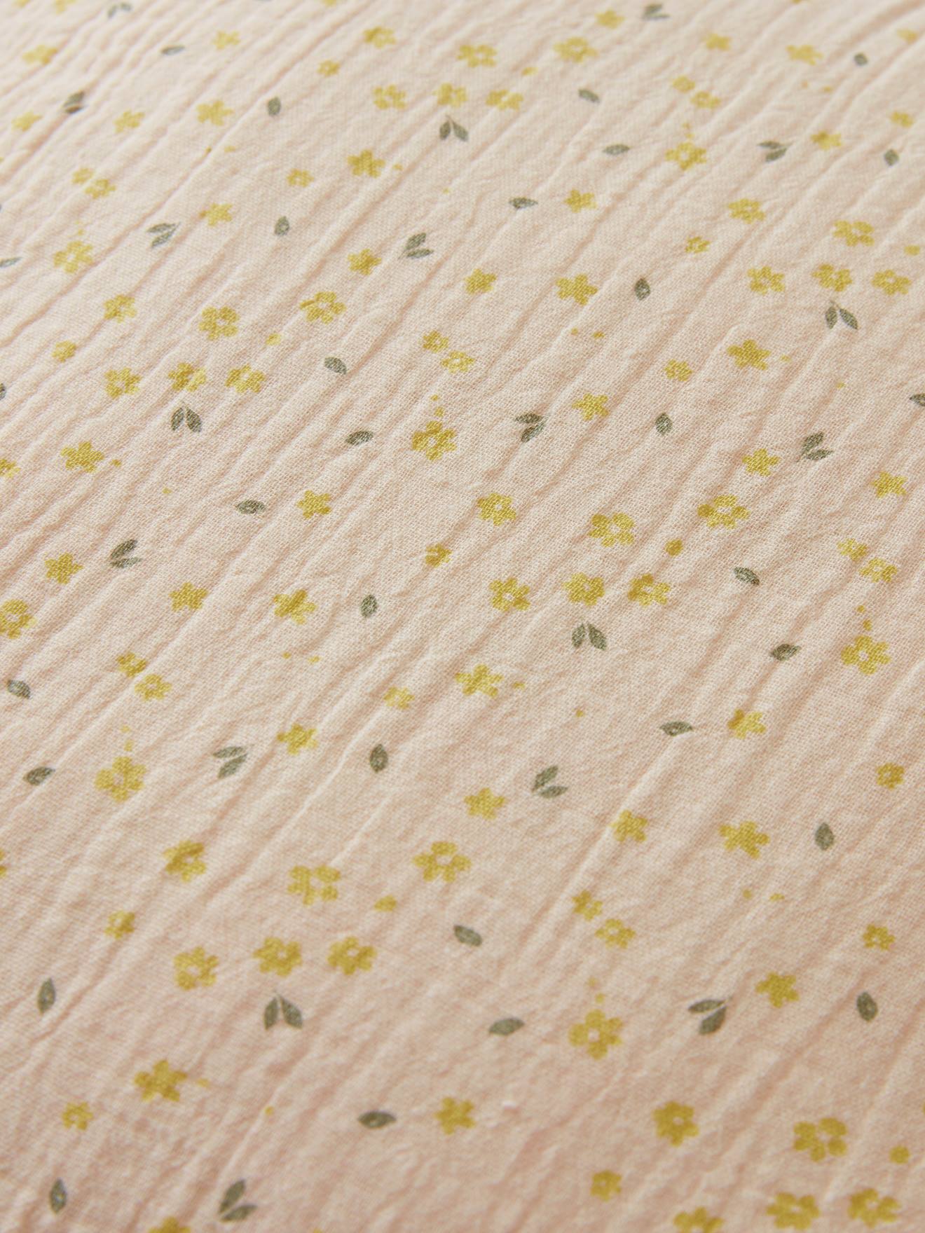 Protetor de berço modular em gaze de algodão / protetor de cercado infantil COUNTRY HOUSE multicolorido