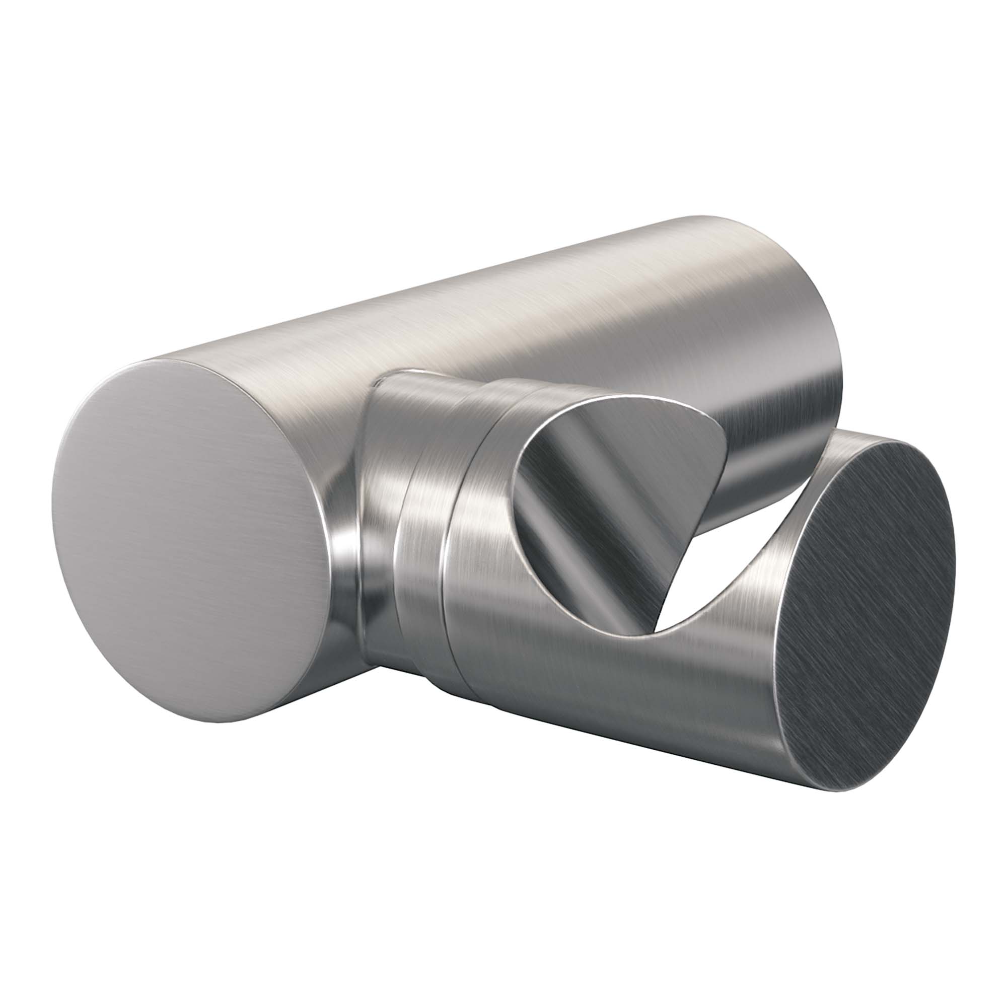 Brauer Brushed Carving thermostatische badkraan met wandhouder en staafhanddouche RVS geborsteld PVD
