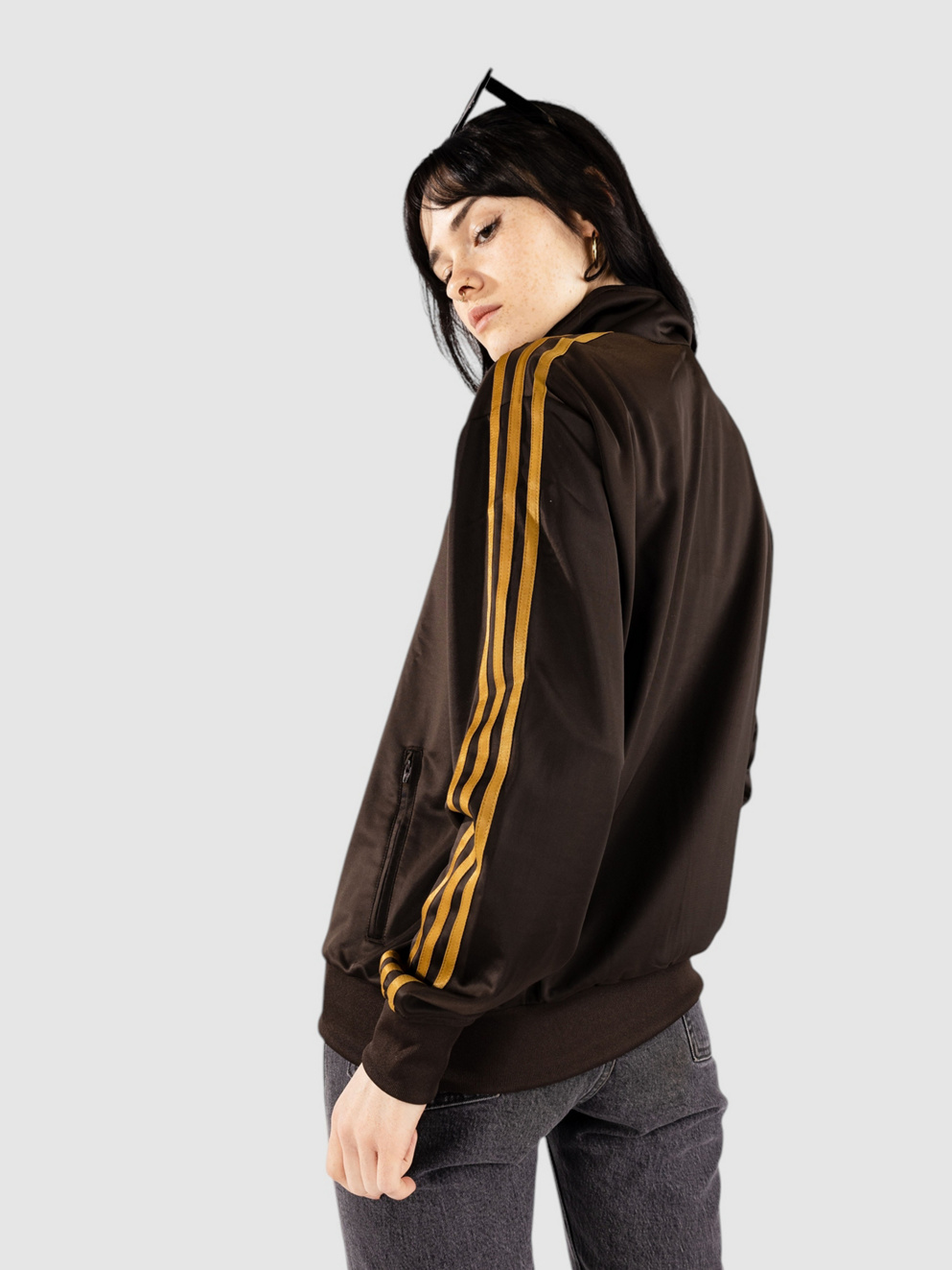 adidas Originals Firebird Loose Track Jacket dbrown/prebro