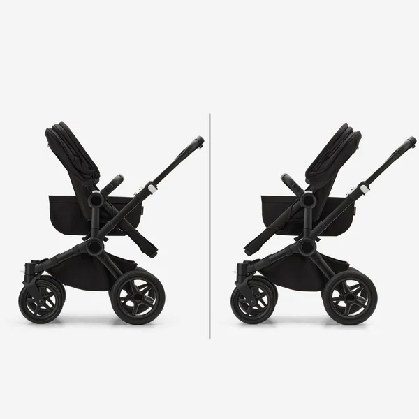 Carrinho de Bebê Duplo Bugaboo Donkey 5 2 em 1 Preto/Taupe Deserto, Taupe Deserto