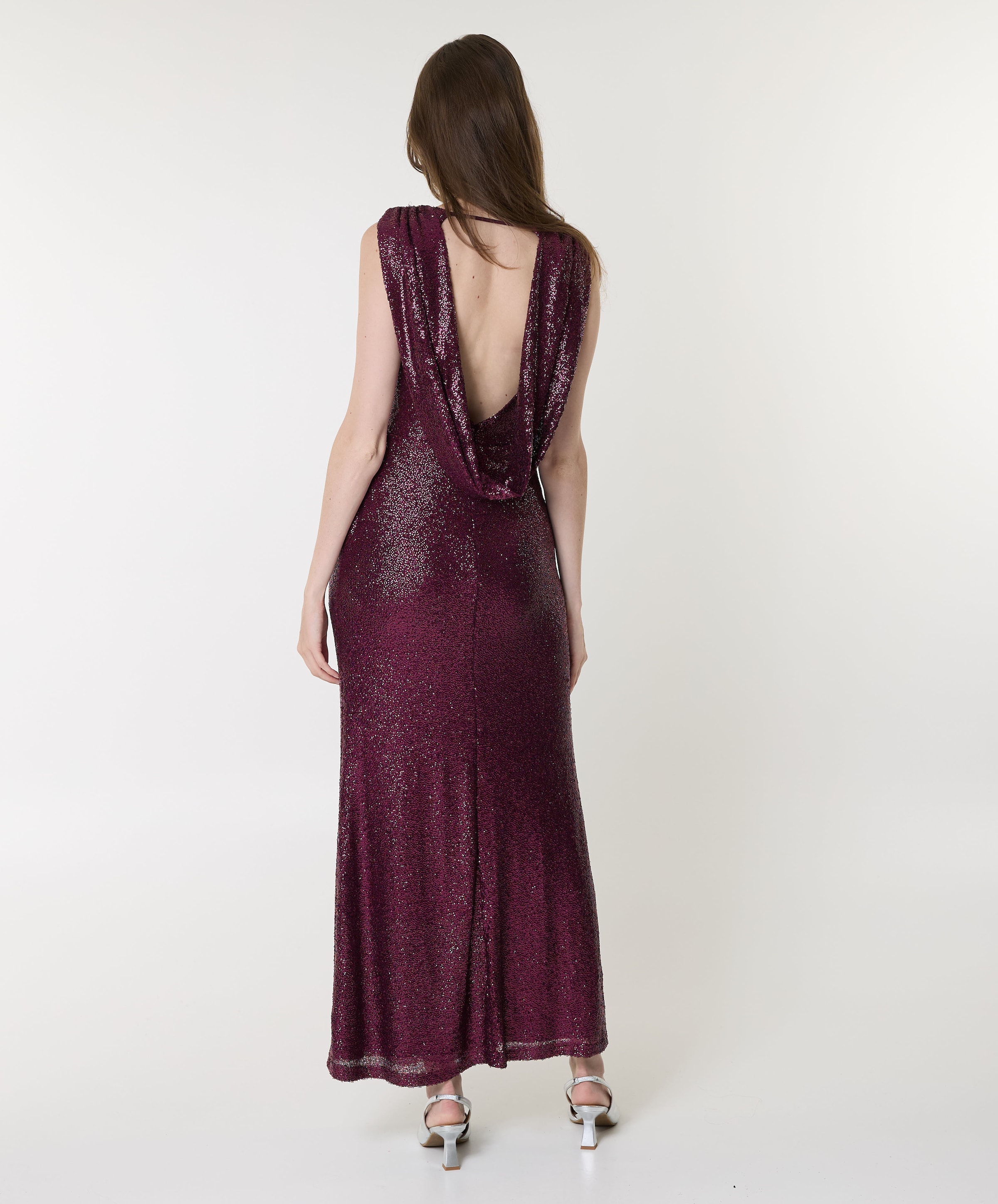 Rinascimento Dames jurk bordeaux
