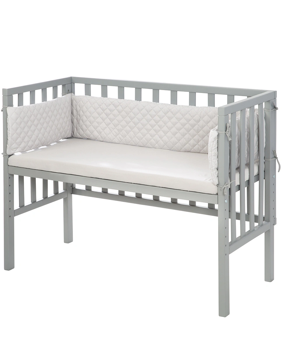 Beistellbett ROBA STYLE 76 x 100 cm (Farbe: grau)